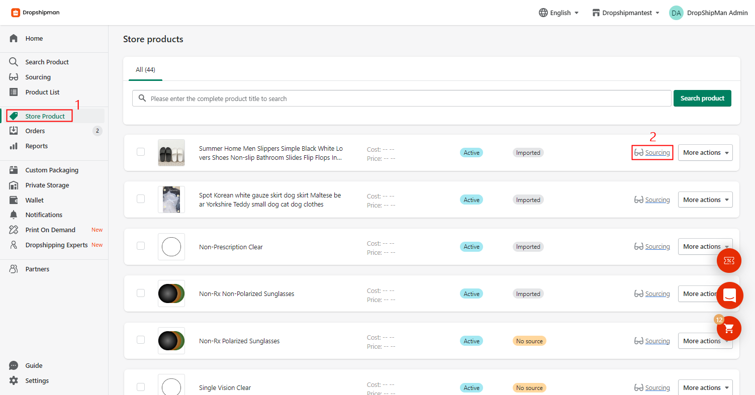 dropshipman-source-existing-products